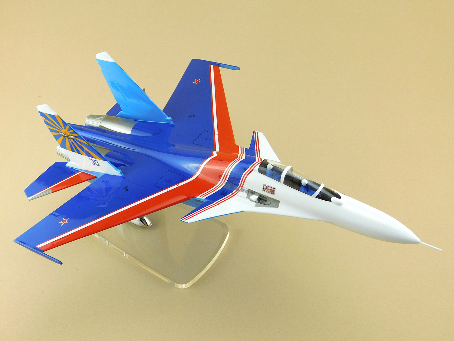 Самолет СУ-30СМ (Русские Витязи) [Готовая модель] (1:48) - Военные ...